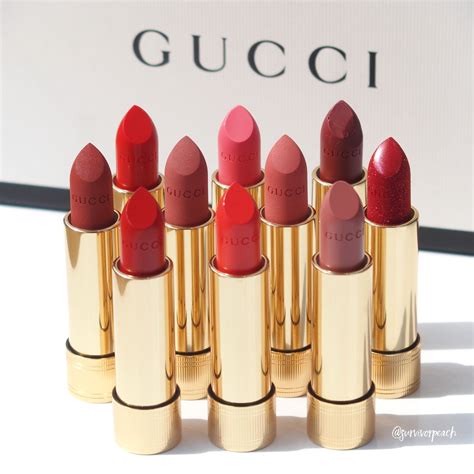 gucci lipstick swatches|gucci lipstick brands.